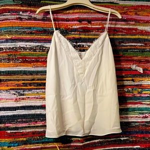 Lace front camisole top size L
